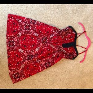 Red and blue paisley sundress!